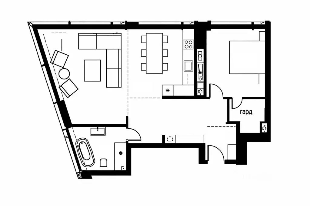 2-к кв. Москва Краснопресненская наб., 14Ак3 (87.0 м) - Фото 2