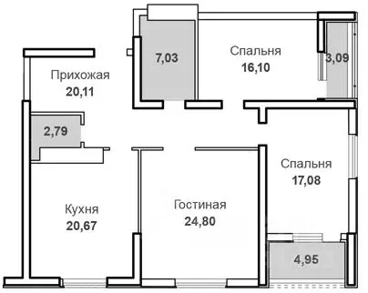 3-к кв. Саратовская область, Саратов Вольская ул., 2Д (117.0 м) - Фото 1