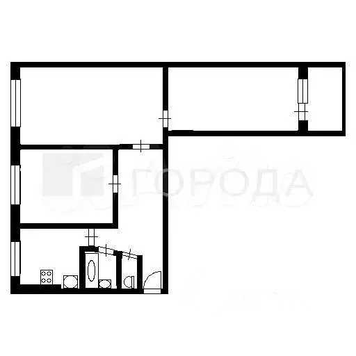 3-к. квартира, 57 м, 5/9 эт. - Фото 0