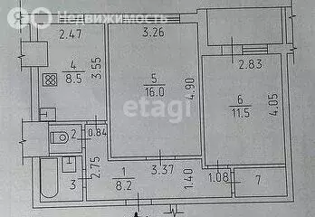 2-комнатная квартира: Ижевск, Ленинградская улица, 3 (50 м) - Фото 1