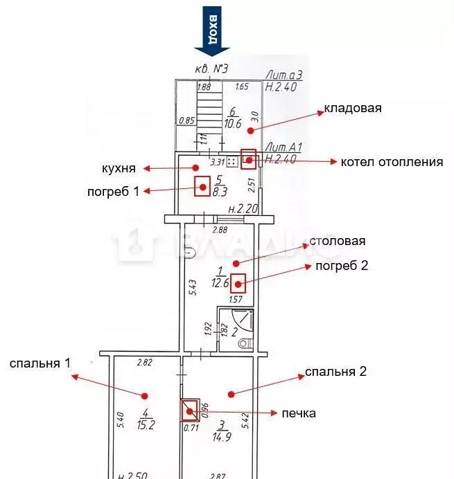 2-к кв. Калужская область, Юхнов ул. Кирова, 1 (53.7 м) - Фото 2