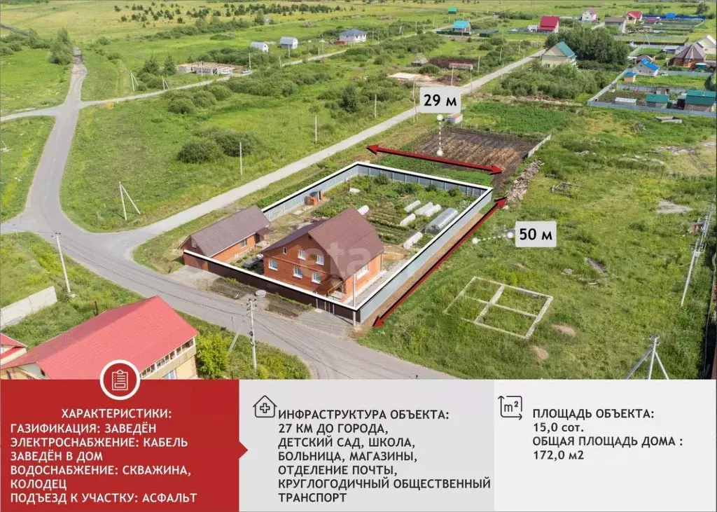 Дом в Тюменская область, Тюменский район, с. Борки Цветочная ул. (172 ... - Фото 1