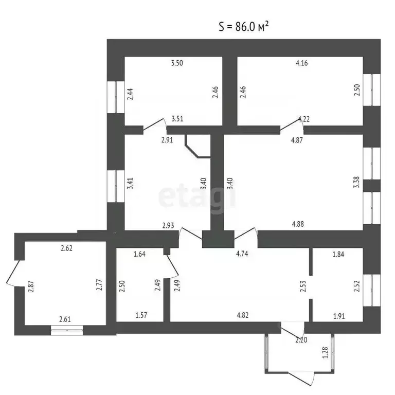 Дом в Крым, Сакский район, с. Лесновка пер. Новый (87 м) - Фото 1