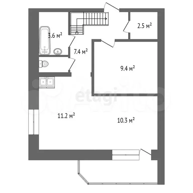 5-к. квартира, 115,9 м, 4/4 эт. - Фото 0