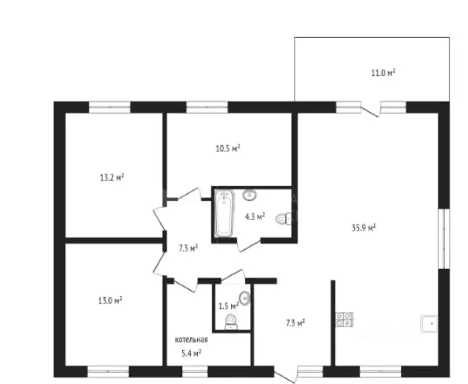 Коттедж в Тюменская область, Тюменский муниципальный округ, д. Елань ... - Фото 2