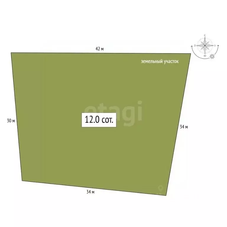 Участок в Алтай, с. Чоя ул. Молодежная, 10Б (12.0 сот.) - Фото 2