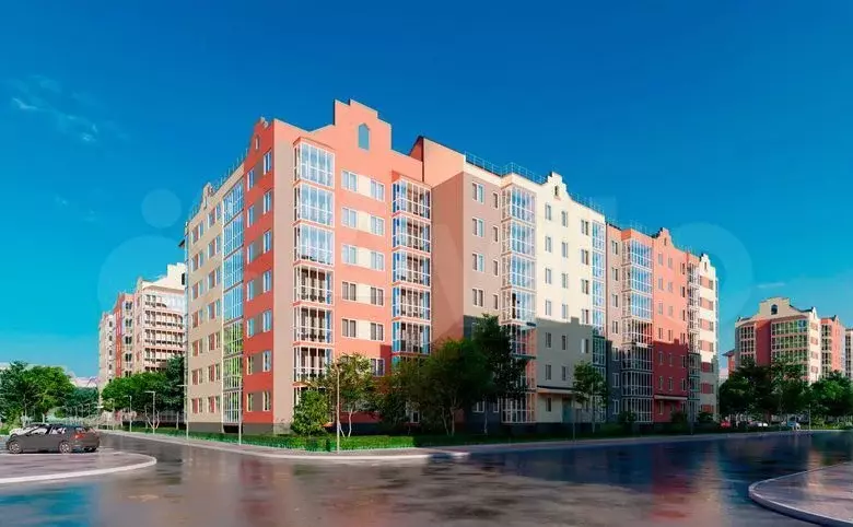 1-к. квартира, 38,8 м, 6/9 эт. - Фото 0