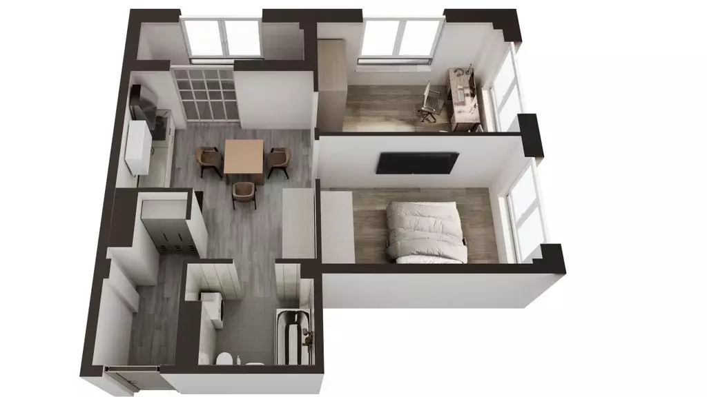 2-к кв. Сахалинская область, Анивский городской округ, с. Новотроицкое ... - Фото 1