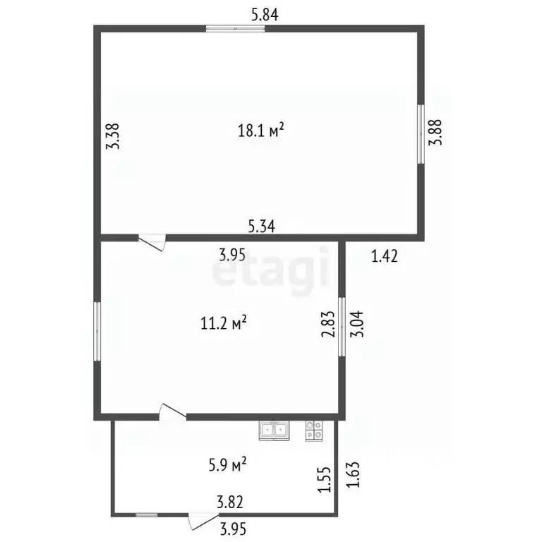 Дом в Санкт-Петербург Веретено-2 СНТ, ул. Дружная, 180 (36 м) - Фото 2