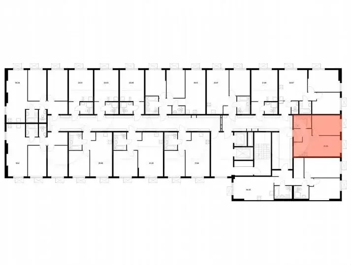 1-к. квартира, 36,6м, 7/9эт. - Фото 1