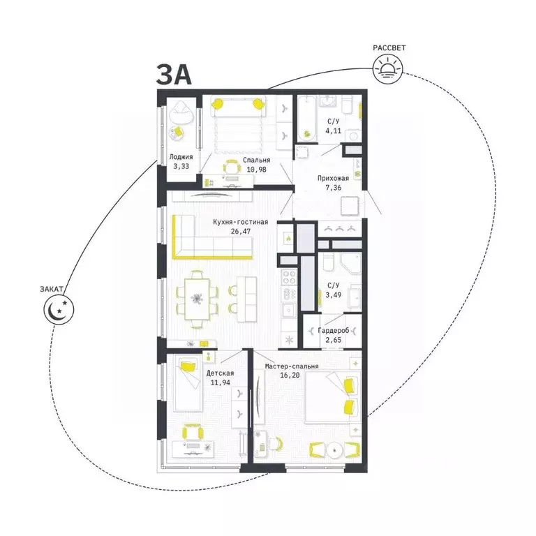 3-к кв. Рязанская область, Рязань Шереметьевская ул., 12к4 (84.87 м) - Фото 0