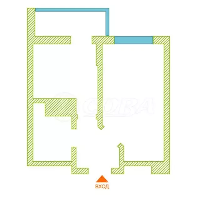 1-к кв. Тюменская область, Тюмень ул. Бакинских Комиссаров, 3к1 (40.0 ... - Фото 2