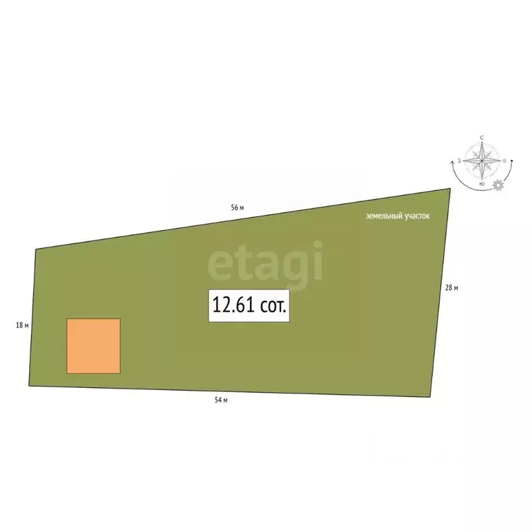Участок в Алтай, Майминский район, с. Манжерок ул. Веселая, 12 (12.61 ... - Фото 2