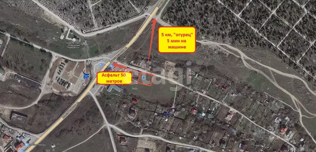 Участок в Севастополь ш. Монастырское, 8/3 (7.4 сот.) - Фото 1