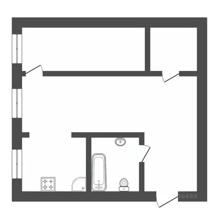 2-к кв. Амурская область, Благовещенский район, с. Волково Центральная ... - Фото 2