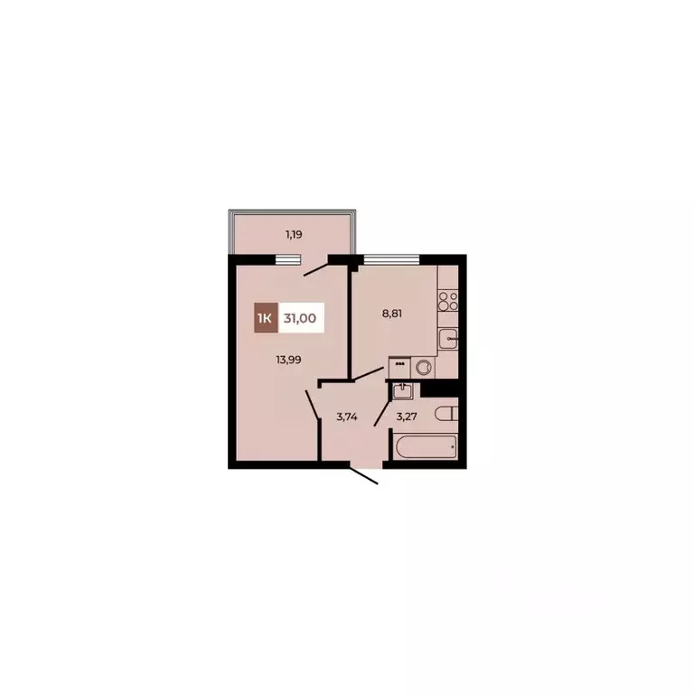 1-к кв. Ростовская область, Аксайский район, Щепкинское с/пос, пос. ... - Фото 1