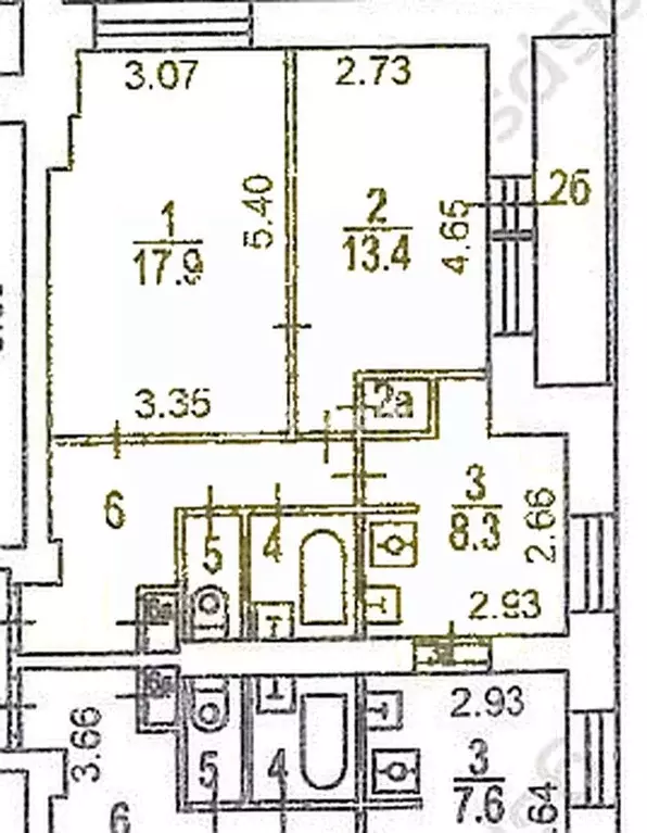 2-к кв. Москва ул. Габричевского, 10К4 (53.6 м) - Фото 2