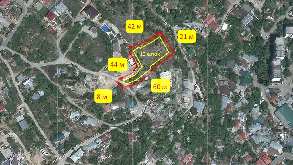 Участок в Крым, Ялта муниципальный округ, Кореиз пгт, пос. Мисхор  ... - Фото 2