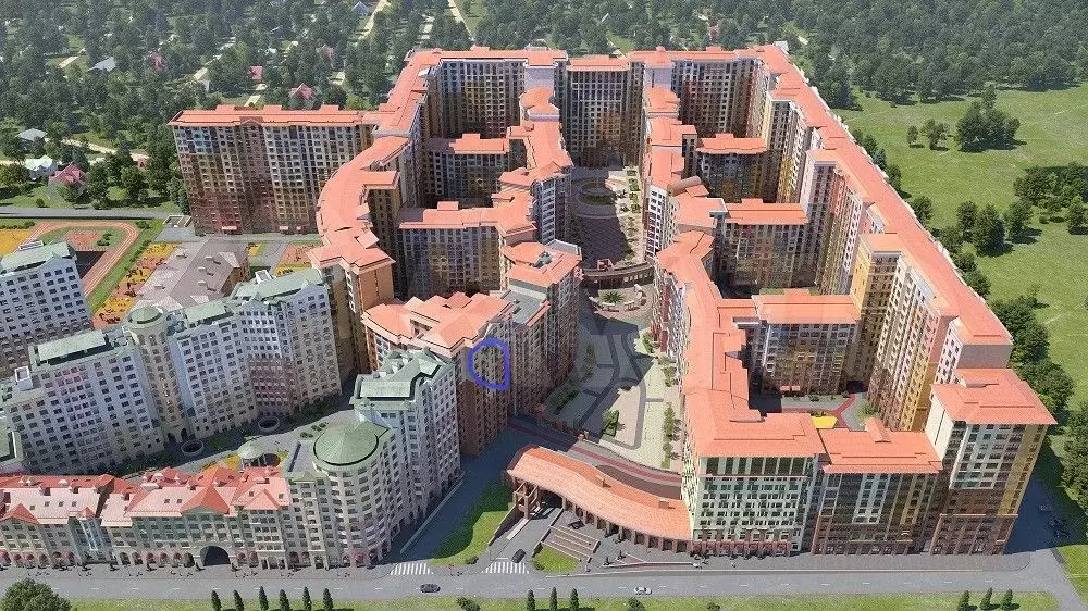 1-к. квартира, 35,9 м, 3/9 эт. - Фото 1