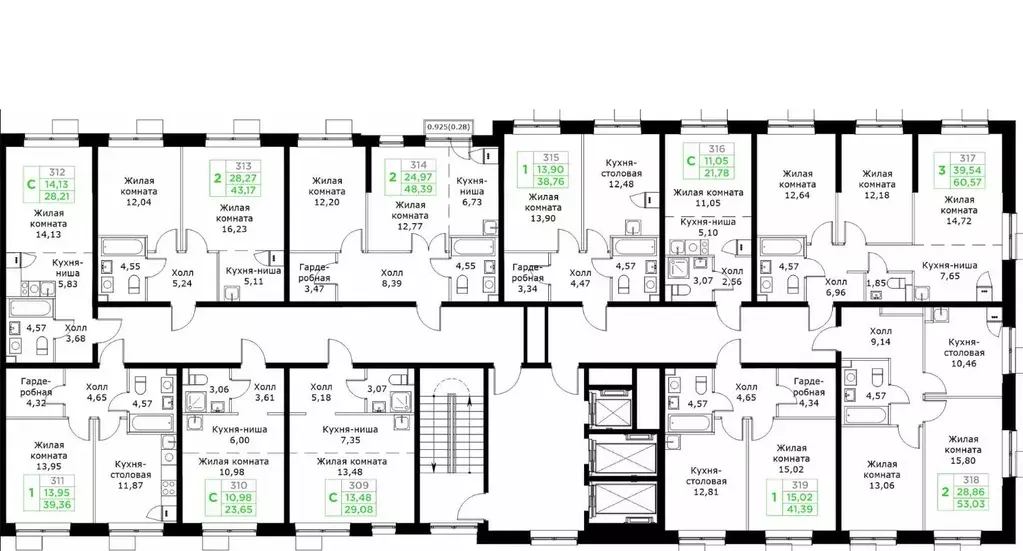 Студия Московская область, Мытищи Имени Г.Т. Шитикова мкр, Кит 2 жилой ... - Фото 2