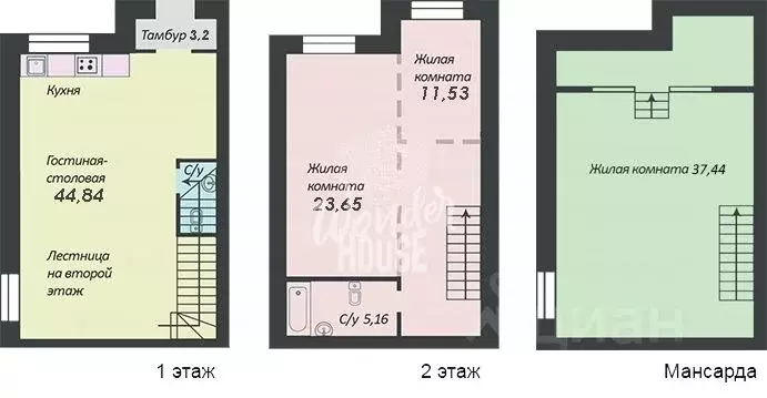 Таунхаус в Тюменская область, Тюмень Выборгская ул., 62 (120 м) - Фото 2