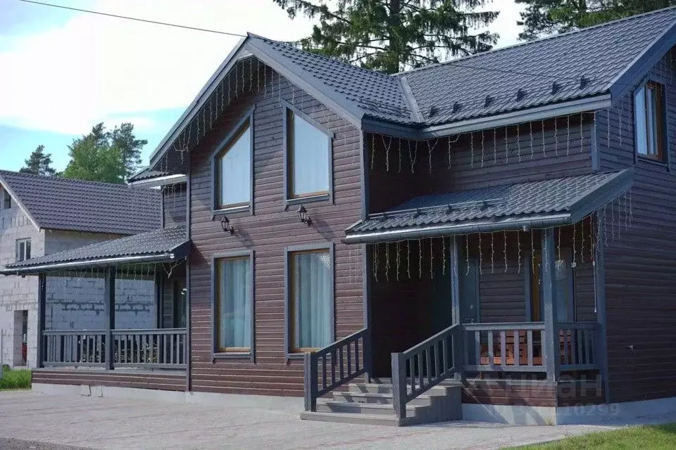 Дом в Ленинградская область, Приозерский район, Сосновское с/пос, д. ... - Фото 1