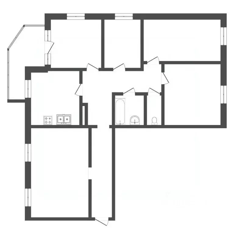 5-к кв. Тюменская область, Тюмень ул. Николая Чаплина, 126 (91.0 м) - Фото 2