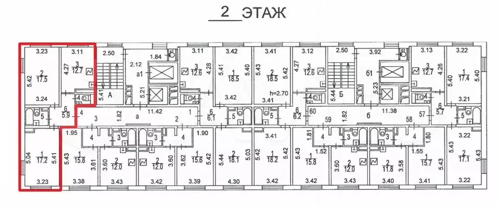 Аукцион: 2-к. квартира, 58,1 м, 2/15 эт. - Фото 0