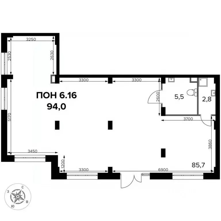 Помещение свободного назначения в Московская область, Ленинский ... - Фото 2