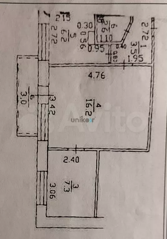 2-к. квартира, 35,8 м, 4/5 эт. - Фото 0