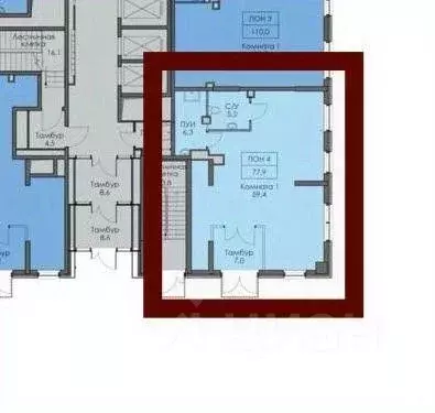 Помещение свободного назначения в Москва Барклая ул., 6Ак1 (79 м) - Фото 2