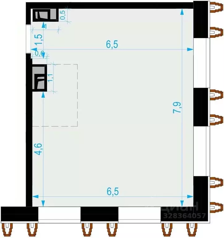 Офис в Москва Выборгская ул., 18 (50 м) - Фото 2