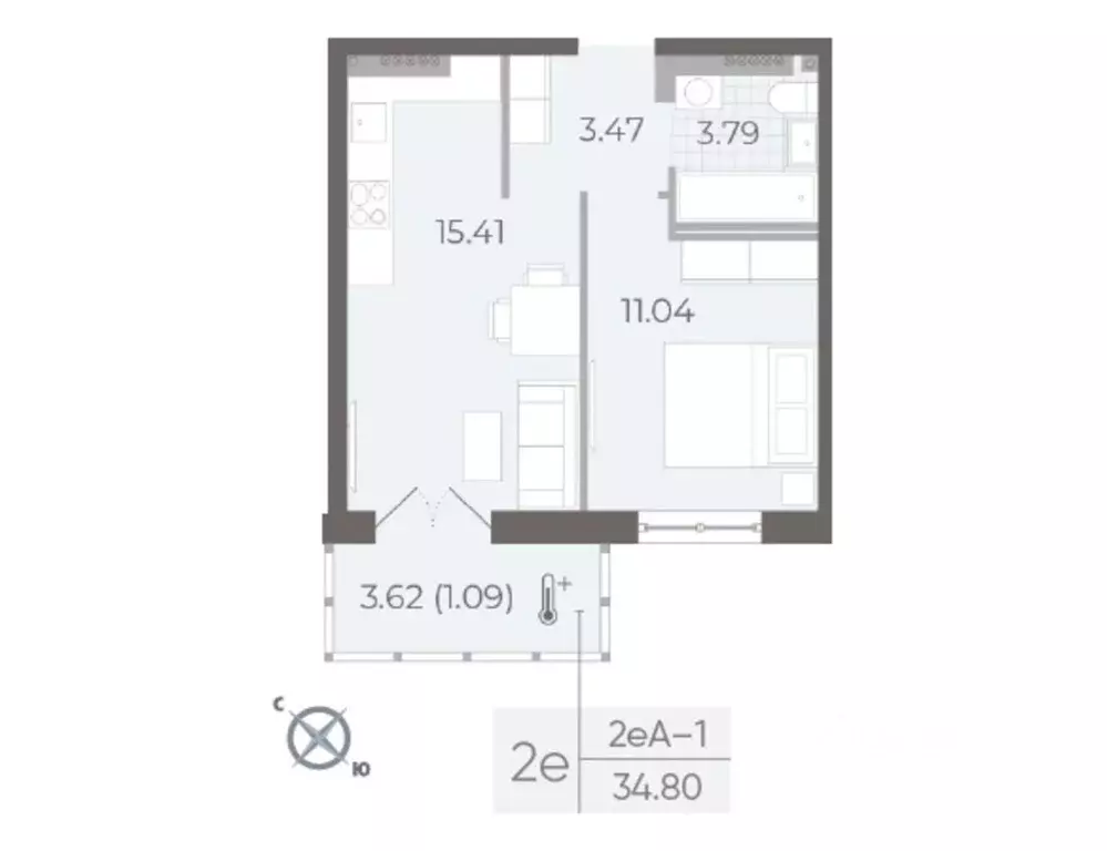 1-к кв. Санкт-Петербург Ремесленная ул., 15 (34.8 м) - Фото 0