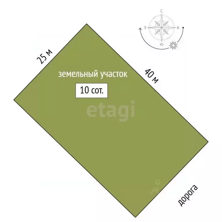 Участок в Саха (Якутия), Якутск проезд Ромашковый, 34 (10.0 сот.) - Фото 2