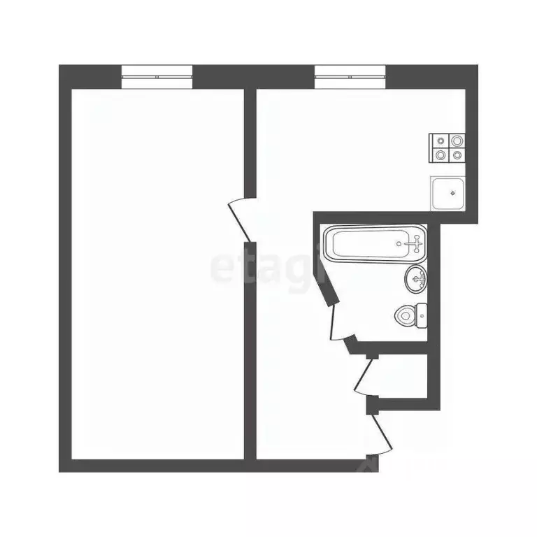 1-к кв. Московская область, Дмитров Имени А.М. Маркова мкр, 2 (32.2 м) - Фото 2