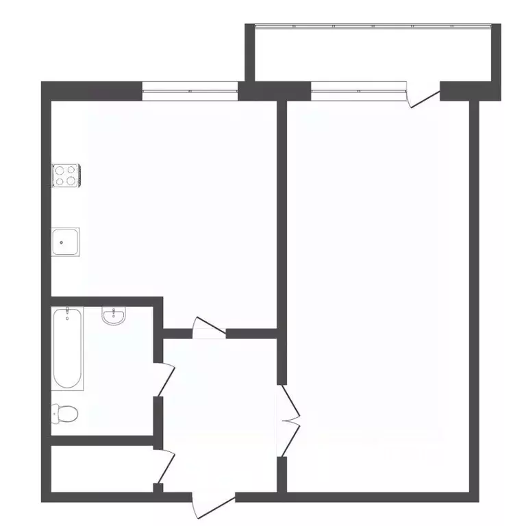 1-к кв. Тюменская область, Тюмень ул. Московский Тракт, 179 (37.0 м) - Фото 2
