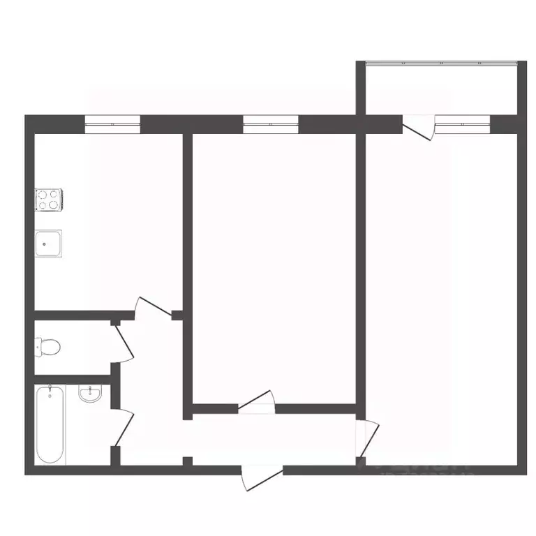 2-к кв. Тюменская область, Тюмень ул. Мельникайте, 129 (52.0 м) - Фото 2