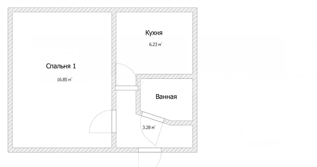 1-к кв. Москва Киевский рп, 13 (28.6 м) - Фото 2