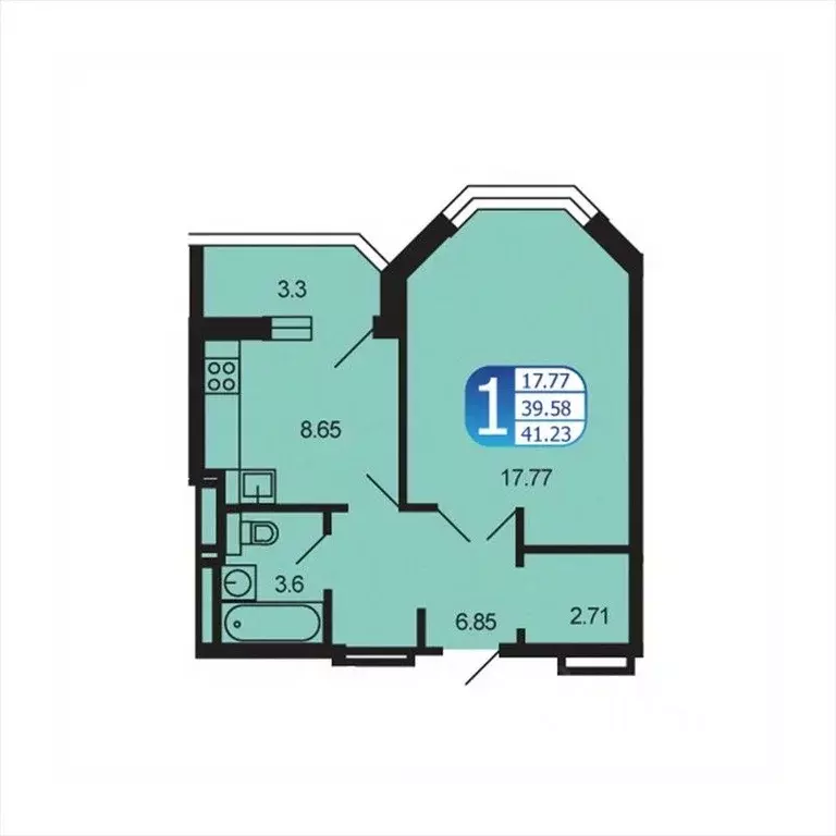 1-к кв. Московская область, Рузский муниципальный округ, Тучково пгт ... - Фото 1