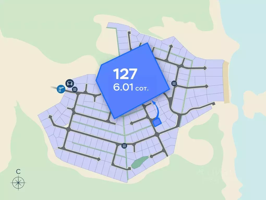 Участок в Ленинградская область, Приозерский район, Ромашкинское ... - Фото 2