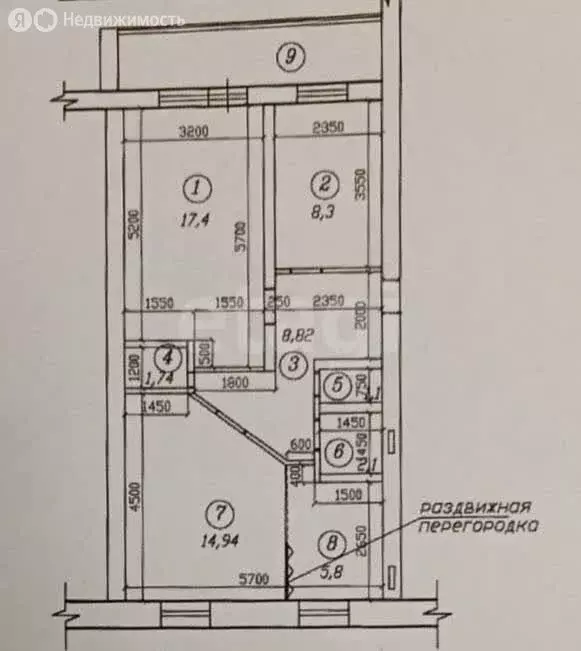 3-комнатная квартира: Казань, улица Восход, 3 (60 м) - Фото 0