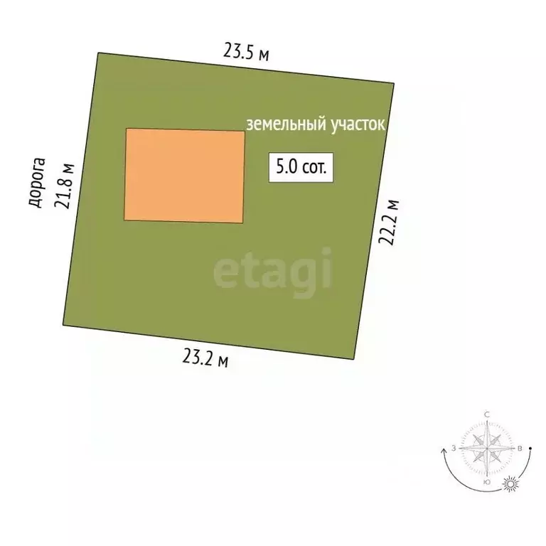 Участок в Мордовия, Саранск ул. Гагарина, 116 (5.0 сот.) - Фото 2