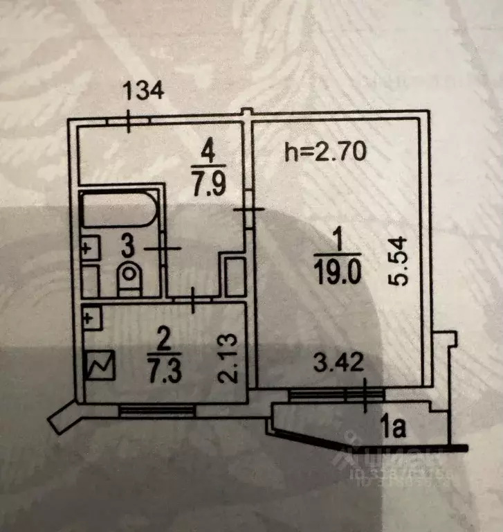 1-к кв. Москва ул. Ухтомского Ополчения, 8 (38.0 м) - Фото 1
