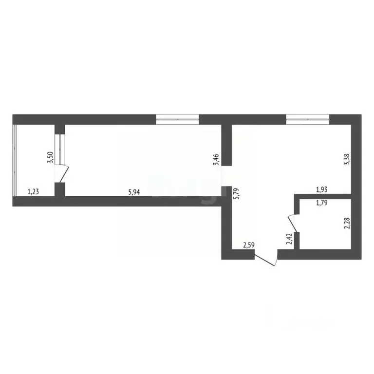 1-к кв. Амурская область, Благовещенск Северная ул., 170 (48.4 м) - Фото 2
