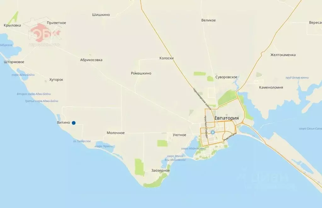 Участок в Крым, Сакский район, Молочненское с/пос, с. Витино уч2 (6.0 ... - Фото 2