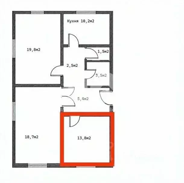 Комната Новосибирская область, Новосибирск ул. Халтурина, 16 (65.0 м) - Фото 1