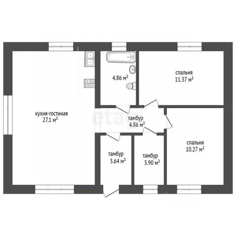Дом в Тюменская область, Тюмень Юбилей садовое товарищество, ул. ... - Фото 2