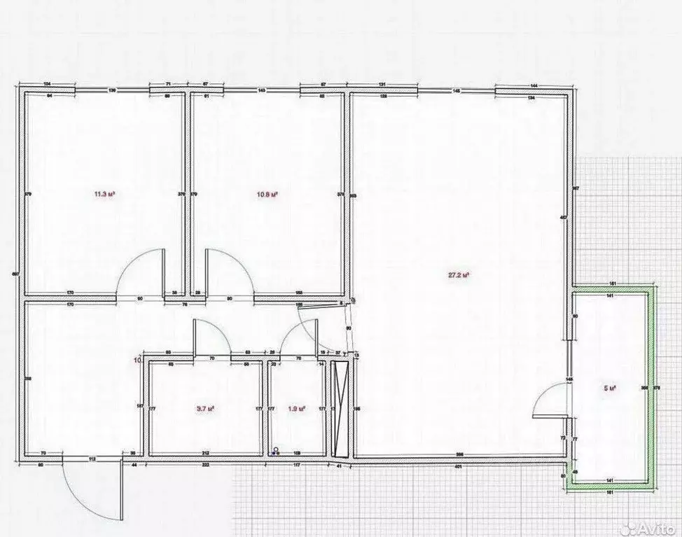 3-к кв. Ленинградская область, Ломоносовский район, Виллозское ... - Фото 2