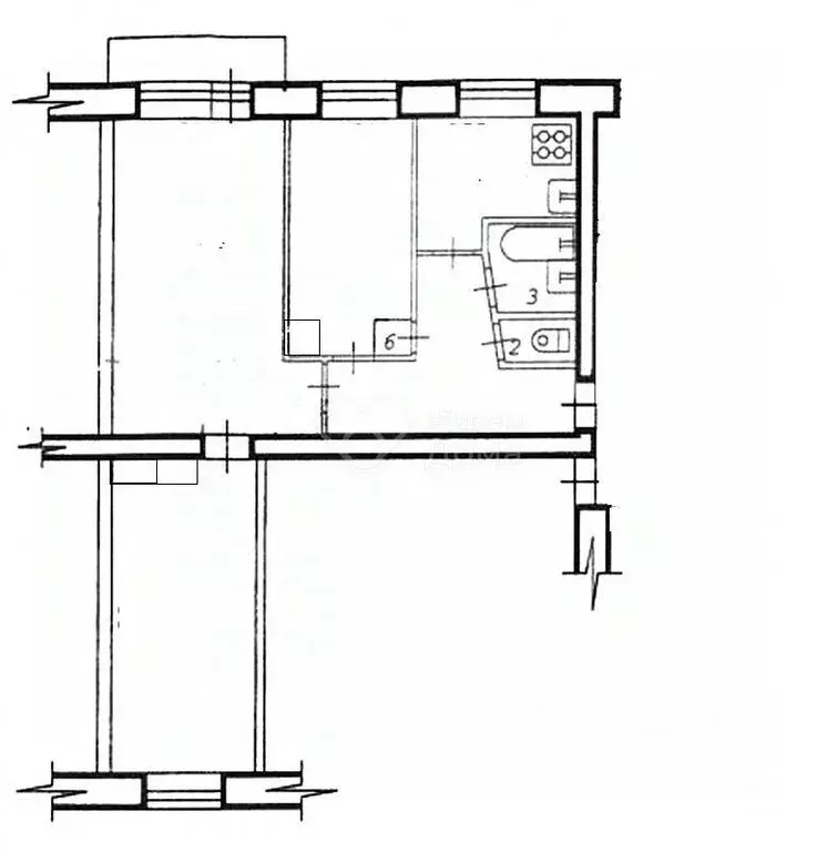 3-к кв. Волгоградская область, Волгоград Триумфальная ул., 5А (59.7 м) - Фото 2