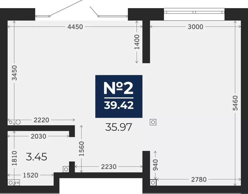 Помещение свободного назначения (39.42 м) - Фото 1